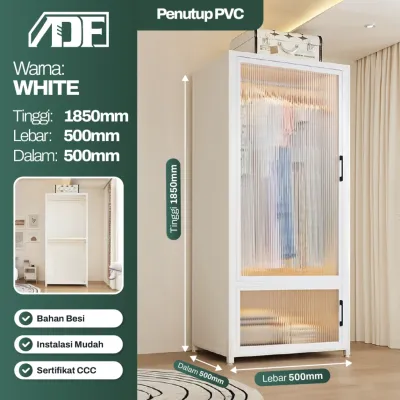 ADF - Wardrobe Transparan Gantung Lemari Pakaian Full Gantungan Lemari Pakaian & Aksesoris Swing