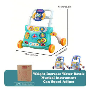 **Malaysia Seller**  6in1 Baby Walker Toddler Sit to Stand Learning Walker Music Toys Water Tank Musical Kids Play steering