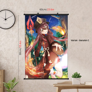 POSTER KAIN GANTUNG KAMAR ANAK ANIME GAME BEDROOM DECOR POSTER ONE PIECE |  GENSHIN IMPACT | AVANGER | ATTACT ON TITAN | TOTORO | DEMON SLAYER | TOKYO REVERANGE | RORONOA ZORO | ZHONGLI  | KMK