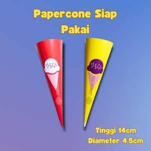 kertas cone ice cream kertas cone eskrim papercone eskrim waffle