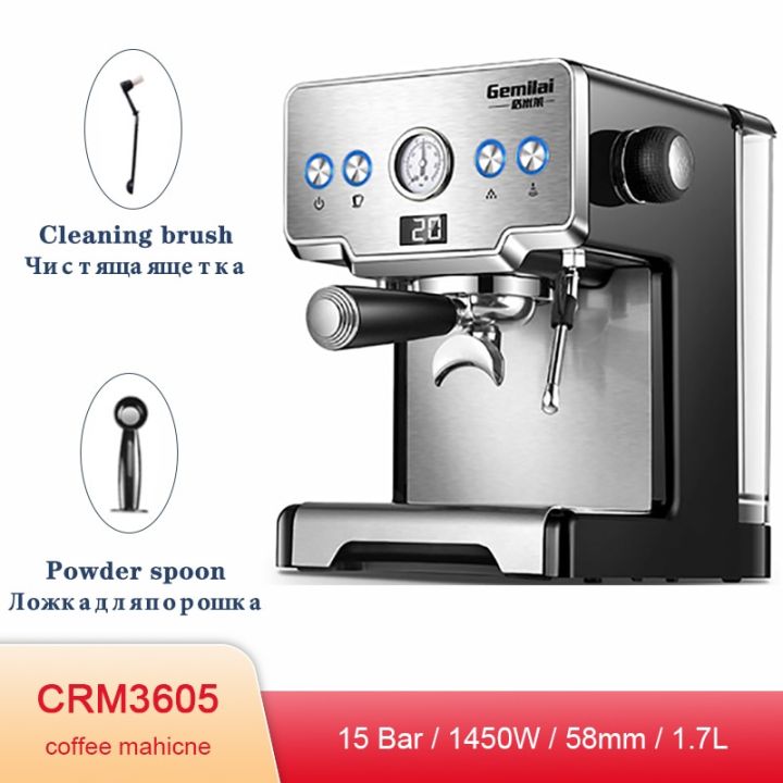 15bar coffee machine Espresso machine semi-automatic pump Cappuccino ...