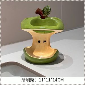 Toothbrush Holder Porous Beautiful and Practical Toothbrush Base Storage Cleaning High Temperature Firing