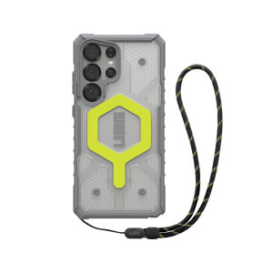 [ Samsung Galaxy S25 Ultra ] UAG Pathfinder Clear Active Neon Case Bundle with Lanyard