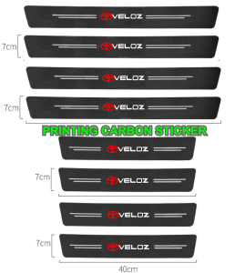 Toyota Veloz Carbon Fiber 3d Car Door Sticker Protector Sticker Anti Gores 8pcs