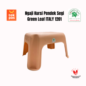 Bangku Belajar Membaca Anak / Bangku Meja Ngaji Kursi Pendek Segi Green Leaf ITALY 1201