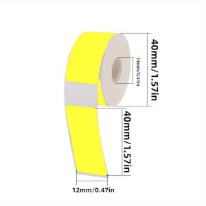 ZENO 12mm×40mm Giấy dán nhãn tự dính 160/Cuộn Đầy màu sắc Tem nhãn dán in ấn Chất lượng cao Giấy nhiệt Vật tư văn phòng