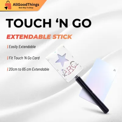 65CM Upgraded Telescopic Extender Stick Universal Compatible Card Touch Go Card Extender Stick Tol Parking Hassle Free