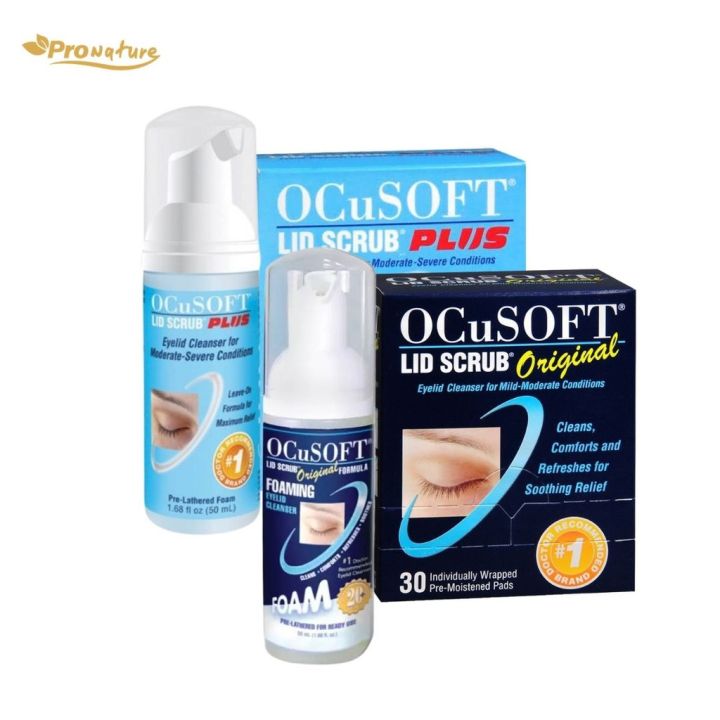 Occudoft Ocusoft lid scrub โฟม/แผ่น อ๊อกคิวซอฟท์ ลิด สครับ ผลิตภัณฑ์ทำความสะอาด ...