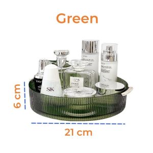 COLOGO 🥇 Nordic Style 360 Degree Rotation Multi-Functional Storage Holder Desktop Cosmetic Kitchen Sundry Tray