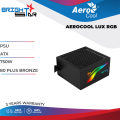 POWER SUPPLY UNIT AEROCOOL LUX RGB / ATX / (550W, 650W, 750W) / 80 PLUS BRONZE / 3Y WARRANTY. 