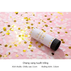 C62 Ống phụt giấy kim tuyến mini dành cho tiệc tùng sinh nhật đám cưới CINDY