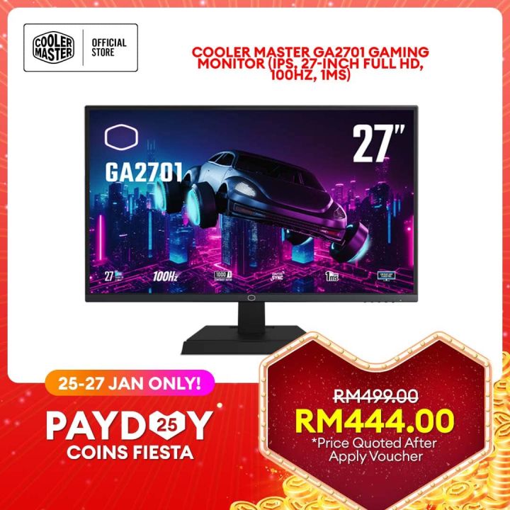 Cooler Master GA2701 Gaming Monitor (IPS, 27-inch Full HD, 100Hz, 1ms ...