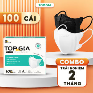 Khẩu trang 5D cải tiến Top Gia an toàn thoáng khí kháng khuẩn chống tia UV chống thấm nước