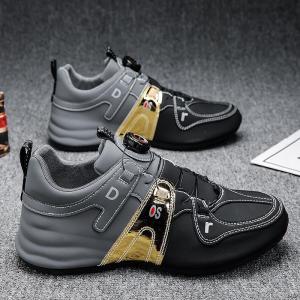 ㊖ Giày Nam Mùa Thu 2023 Túi Chạy Bộ Thường Ngày Mùa Hè Nút Xoay Hot Trên Mạng Mẫu Mới Giày Sành Điệu Bố Thể Thao