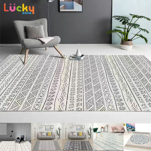 LuckyZone Nordic Velvet Carpet Living Room Carpet Modern Simple Bedroom Bedside Blanket Large Area Rugs Floor Mat Rugs Carpets