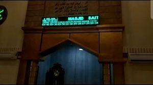 Jadwal Jam Waktu Sholat & Running Tex Panjang 50cmx210cm