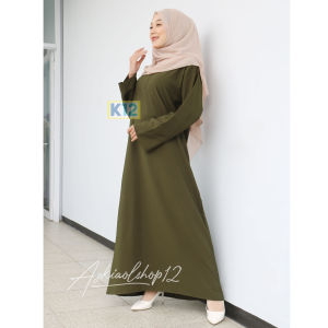 Gamis Polos Elegan Warna-Warni untuk Muslimah