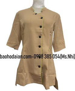 Áo nhân viên Nail tay lỡ vải tuyết mưa thấm hút mồ hôi