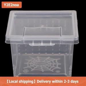 【Local shipping】 Plastic Insect Spider Habitat Feeding Box Case Container Tank Transport Case Toy
