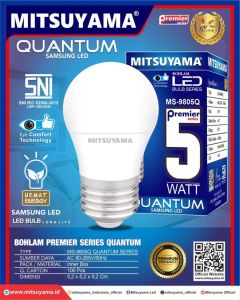Bohlam LED MITSUYAMA PREMIER BULB QUANTUM 5watt 8watt 12watt 15watt 18watt 23watt - BOHLAM BULB QUANTUM mitsuyama