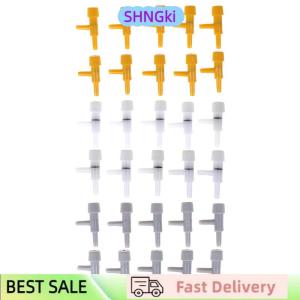 SHNGki 10Pcs Aquarium Air Line Tubing Volume Flow Control Valve Oxygen Air Pump Tank