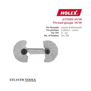 Holex Thread Gauge M/V (24/28 blades)