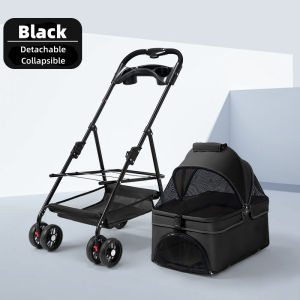 Pet StrollerCart Detachable Collapsible Cat/Dog Outdoor Cart Small And Medium Dog Stroller/Cat Stroller