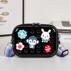 VIVIBAGS #31112  FASHIONS BAG BNEALL NPVC HARDCASE MATERIAL SLINGBAG FOR KDS