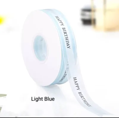 (5 Meter) 2.5cm Happy Birthday Ribbon Decoration Wrapping