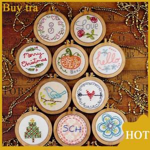 [Buytra] DIY รอบมินิไม้กางเขนเย็บปักถักร้อยห่วงแหวนกรอบเครื่องคงที่