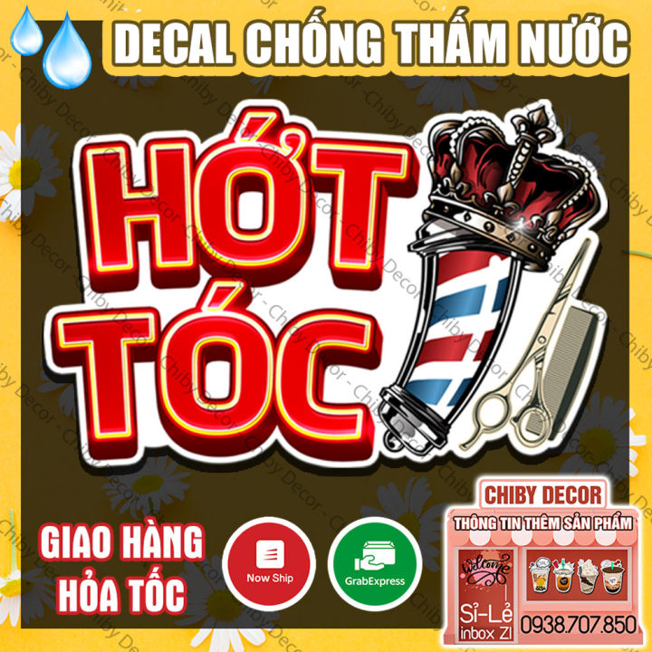 Tranh Dán Tường Tóc Nam 🌈 Decal Dán Tường Trang Trí Tiệm Tóc - Sticker ...