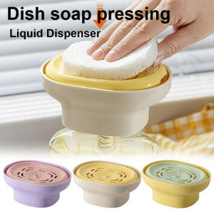Dish Soap Press Dishwashing Liquid Dispenser for Kitchen Sink Compatible with Hand Soap Easy To Install for Home Use
