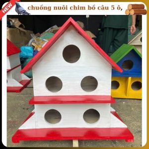 chuồng chim bồ câu 5 lỗ phun sơn bền đẹp
