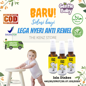 Gentle Baby Perlengkapan Perawatan Minyak Telon Obat Oles Balur Joy Redakan Nyeri Otot Anti Inflamasi Rewel Solusi Susah Tidur Anak Baby Kids Bayi Baru Lahir Newborn New Born 1 2 3 Tahun Balita Aromaterapi Essential Oil Sehat Alami Aman Herbal Ampuh