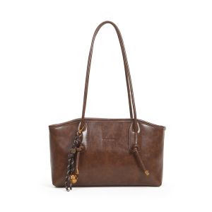 OOKAS Fashion Tote Bag For Woman Casual Shoulder Bag With Zipper PU Leather Handbag For Office