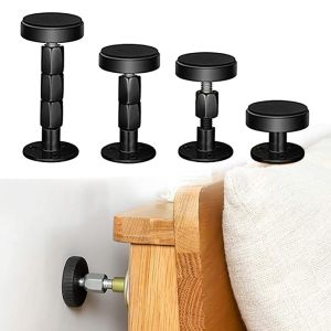 ที่ยึดอุปกรณ์ยืดได้แบบปรับได้ที่เงียบสงบป้องกันการสั่นสะเทือนมีกาวในตัวสำหรับตู้เตียงโซฟากรอบเตียงที่ยึดผนังห้องหัวเตียงกันชนประตู