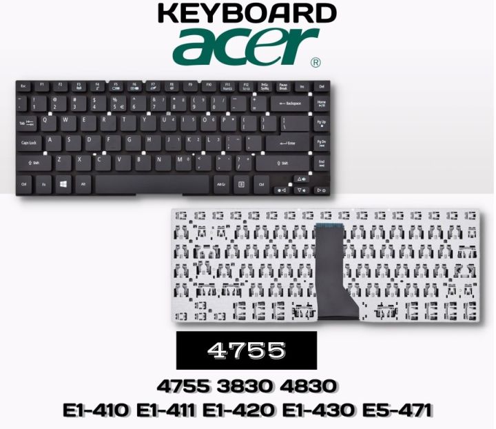 Jual Keyboard Acer Aspire E5-471 E5-411 E5-4711g E5-421 E5-421g E1-422 Di Seller Solusipartlaptop - Babakan, Kota Tangerang - Foto 5