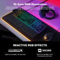 SteelSeries Apex 3 RGB Gaming Keyboard คีบอร์ดเกมมิ่ง ไฟ RGB พร้อมแท่นวางข้อมือ เสียงกดเงียบ ปุ่ม US-TH. 