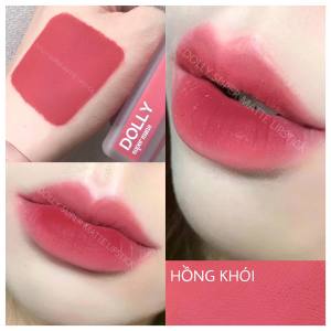 Son kem lì Dolly Super Matte chất lượng cao <Màu Đỏ Rose> son kem lì không chì bền màu lâu trôi