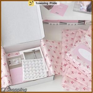 [Towering Pride] 10pcs Bowknot Sydney Paper Hand-Kneaded Paper Cotton Paper Bouquet Flower Wrapping Paper Flower Wrapping Paper Cake Baking Gift