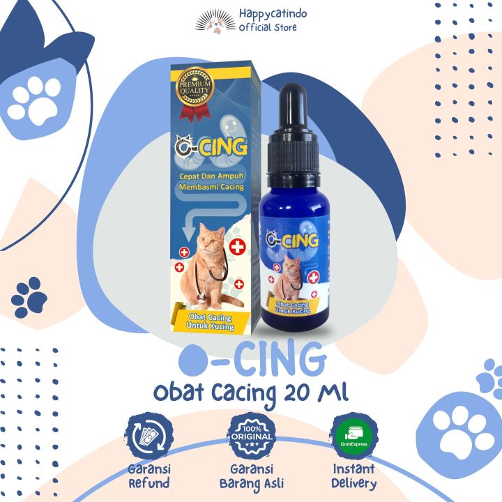 Obat Cacing Kucing O-CING 20 ML Paling Ampuh Dan Cepat Membasmi Cacing