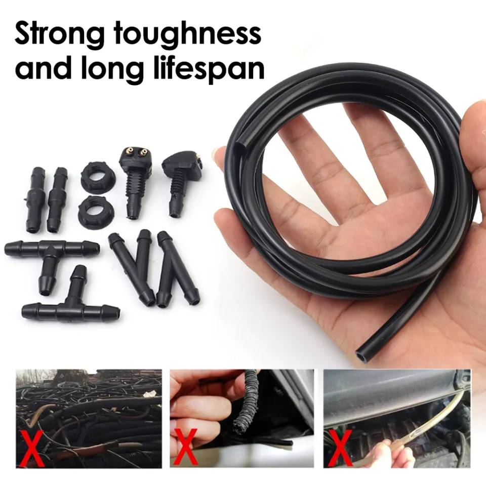 CPWUFIYD Windshield Washer Hose Kit - Washer Fluid Hose 3 Meter With 12 Pcs Hose - View #8