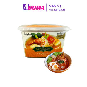 Gia vị lẩu Thái Tomyum chua cay ADOMA Kanokwan 500g - Cốt lẩu Tom Yum đậm đặc thơm ngon tiện dụng