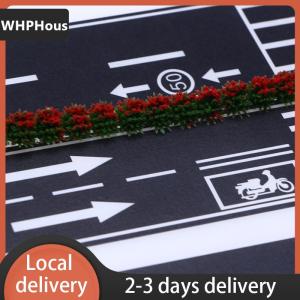 [COD] WHPHous Ship within 24 hours 1Roll 5M 1:12 Dollhouse Road Traffic Railway Track Scene Tape Sticker Miniature Parking Scene Curve Sticker Model Decor Toy Accessories