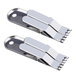 Durable Connector Mini Fishing Earthworms Live Maggots Clip Portable Stainless Steel Fishing Multifunction Accessories