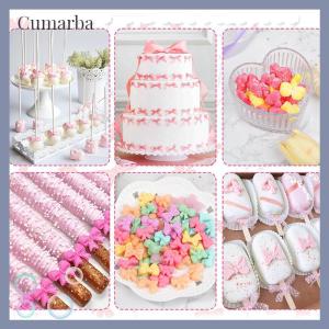 [Cumarba] Bow Silicone Molds With 6 Different Shapes 36-Cavity Bow Chocolate Fondant Mold For Bowknot Cupcake Cake Pop Sugar Craft