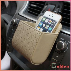 Golden กล่องอเนกประสงค์  กล่องเก็บของในรถ ที่วางมือถือในรถ ใส่กุญแจ  car storage box