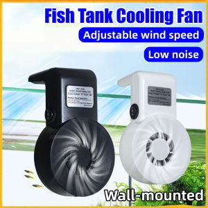 Fish Tank Cooling Fan Mini Aquarium Cooling Fan Aquatic Aquatic Pet Cooling System USB Adjustable
