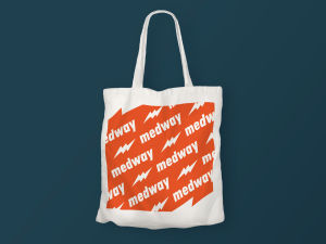 MEDWAY - Totebag Kekinian Bahan Blacu Grade A Penutup Resleting kode LMW 405