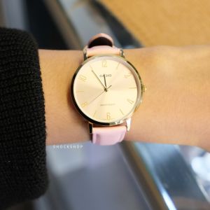 CASIO นาฬิกาผู้หญิง สายหนัง รุ่น LTP-VT01GL-4B คาสิโอ